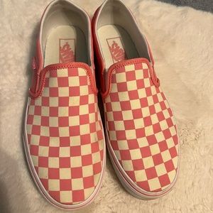 PINK CHECKER VANS